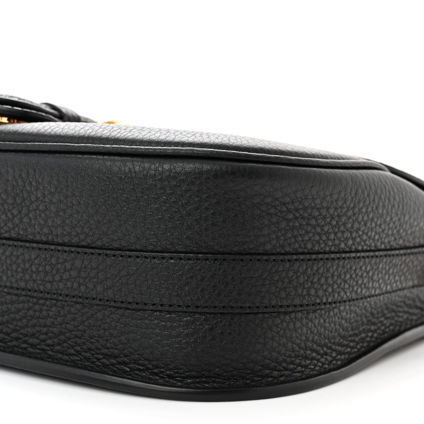 Grained Calfskin Large Bobby Flap Black