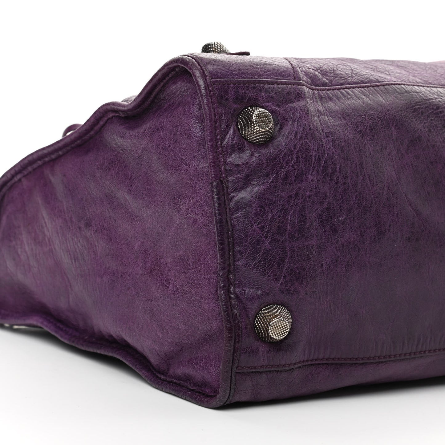 Agneau Giant 21 Silver Hardware Work Raisin