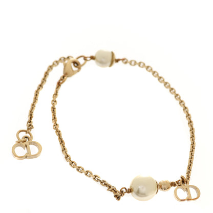 Christian Dior Pearl CD Bracelet Gold 1 of 6