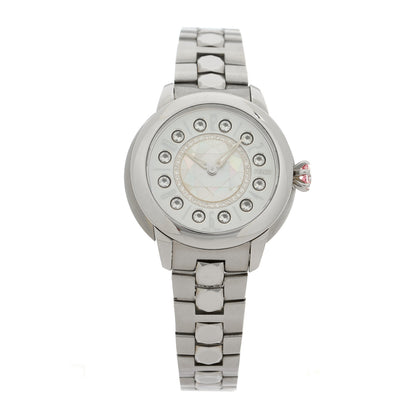 Fendi Stainless Steel Diamond Mother of Pearl Topaz Spinel 33mm Ishine Rotating Gem Quartz Watch 3 of 6