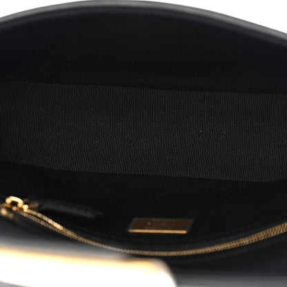 Fendi Canvas Vitello King Extra Strap FF Embroidered Baguette Black 5 of 9