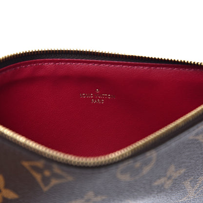 Louis Vuitton Monogram Felicie Chain Wallet Zippered Insert Fuchsia 6 of 6