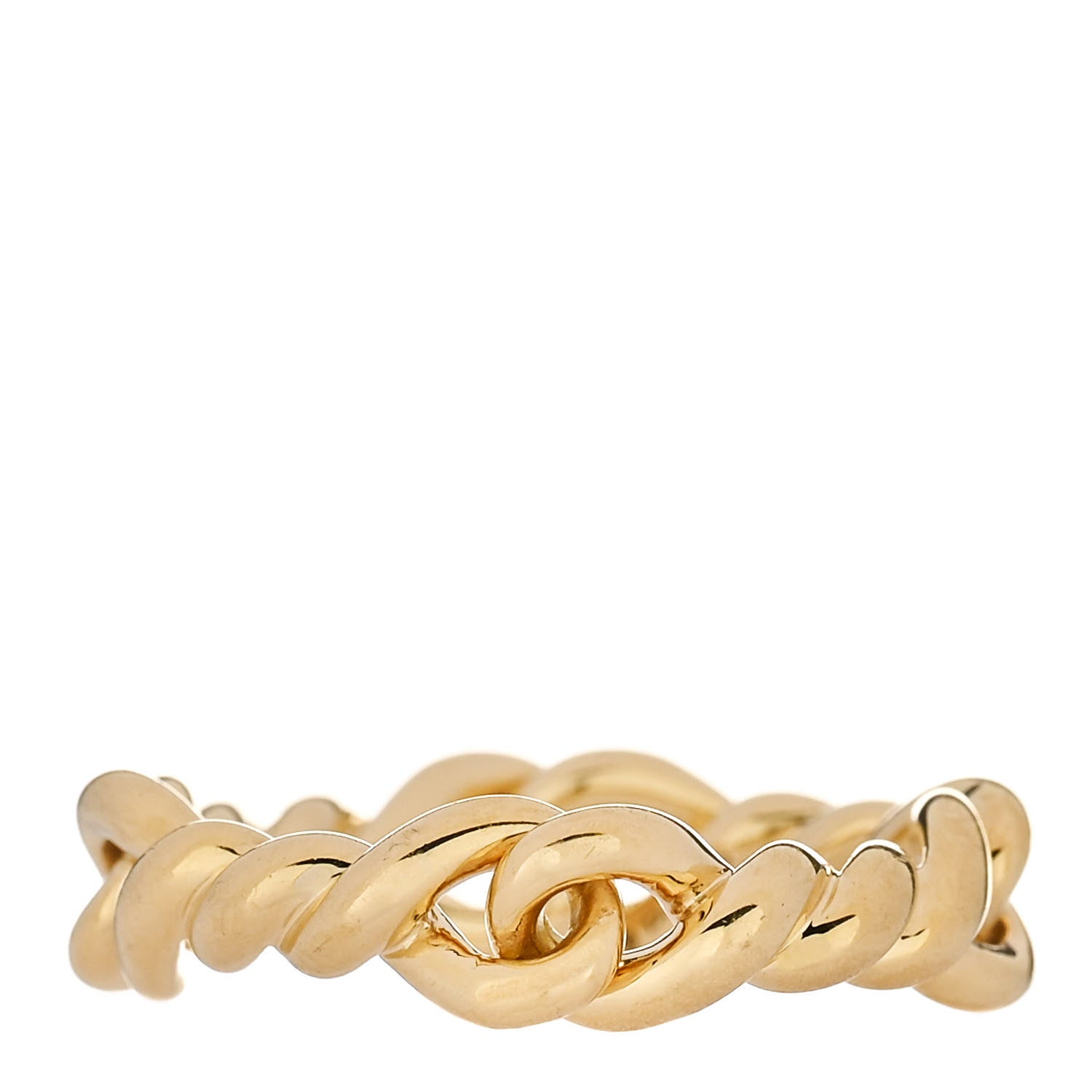 David Yurman 18K Yellow Gold 5mm Continuance Ring 49 5 1 of 5