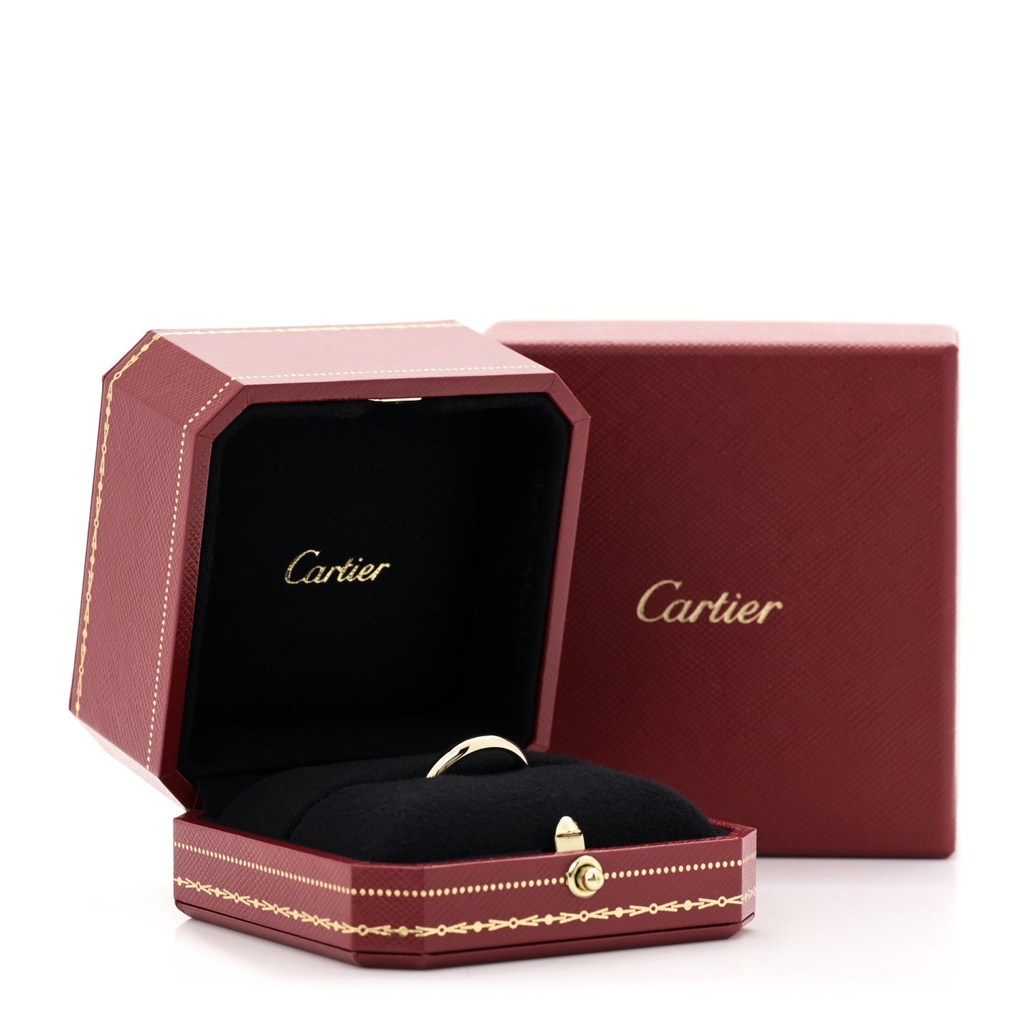 18K Yellow Gold 3.5mm 1895 Wedding Band Ring 54 7