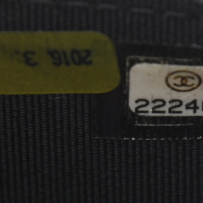 Chanel Lambskin Chevron Quilted Wallet On Chain WOC So Black 8 of 14