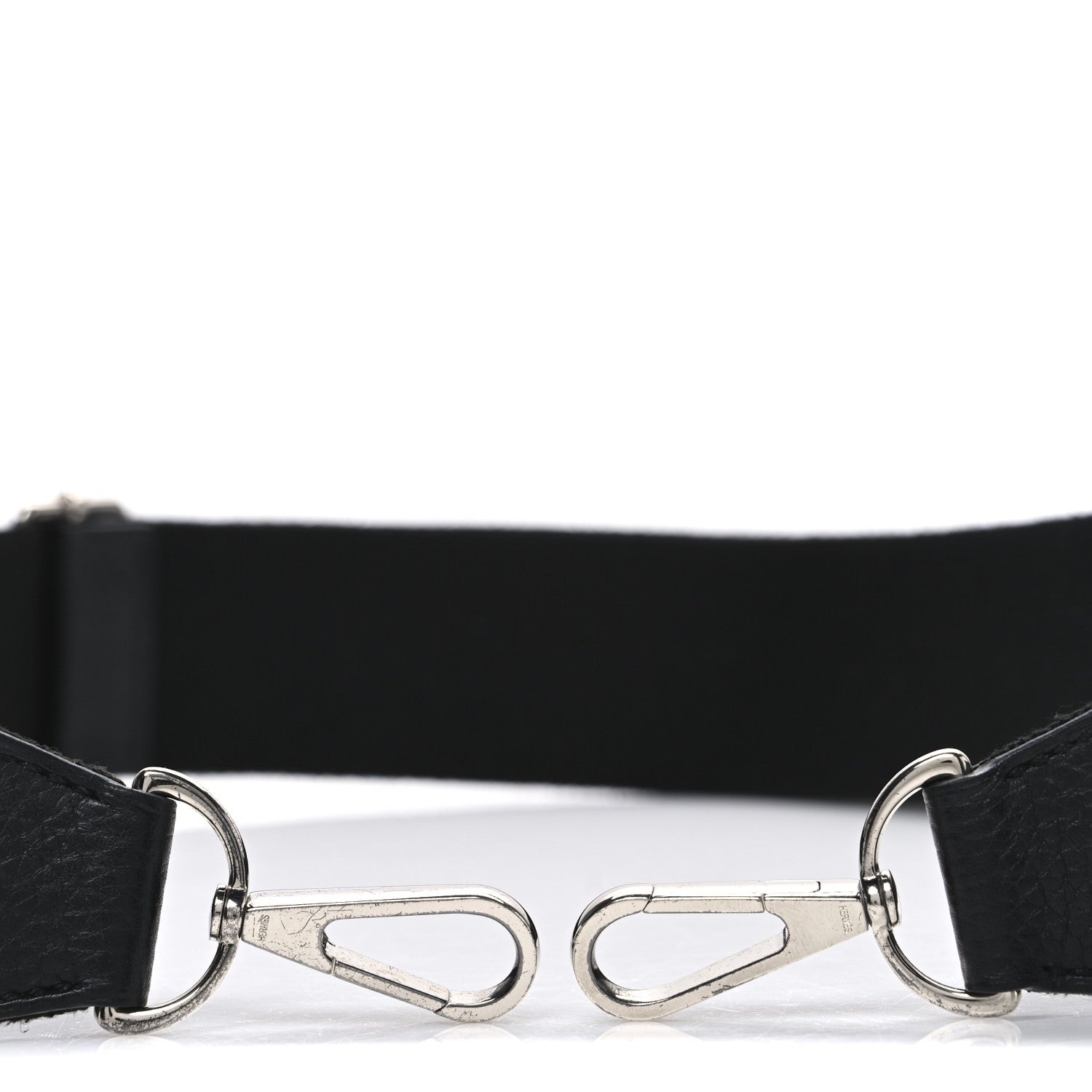 Hermes Toile Taurillon Clemence Evelyne PM Shoulder Strap Black 3 of 4