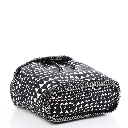 Stella McCartney Shaggy Deer Hearts Falabella Backpack Bag Black 4 of 8