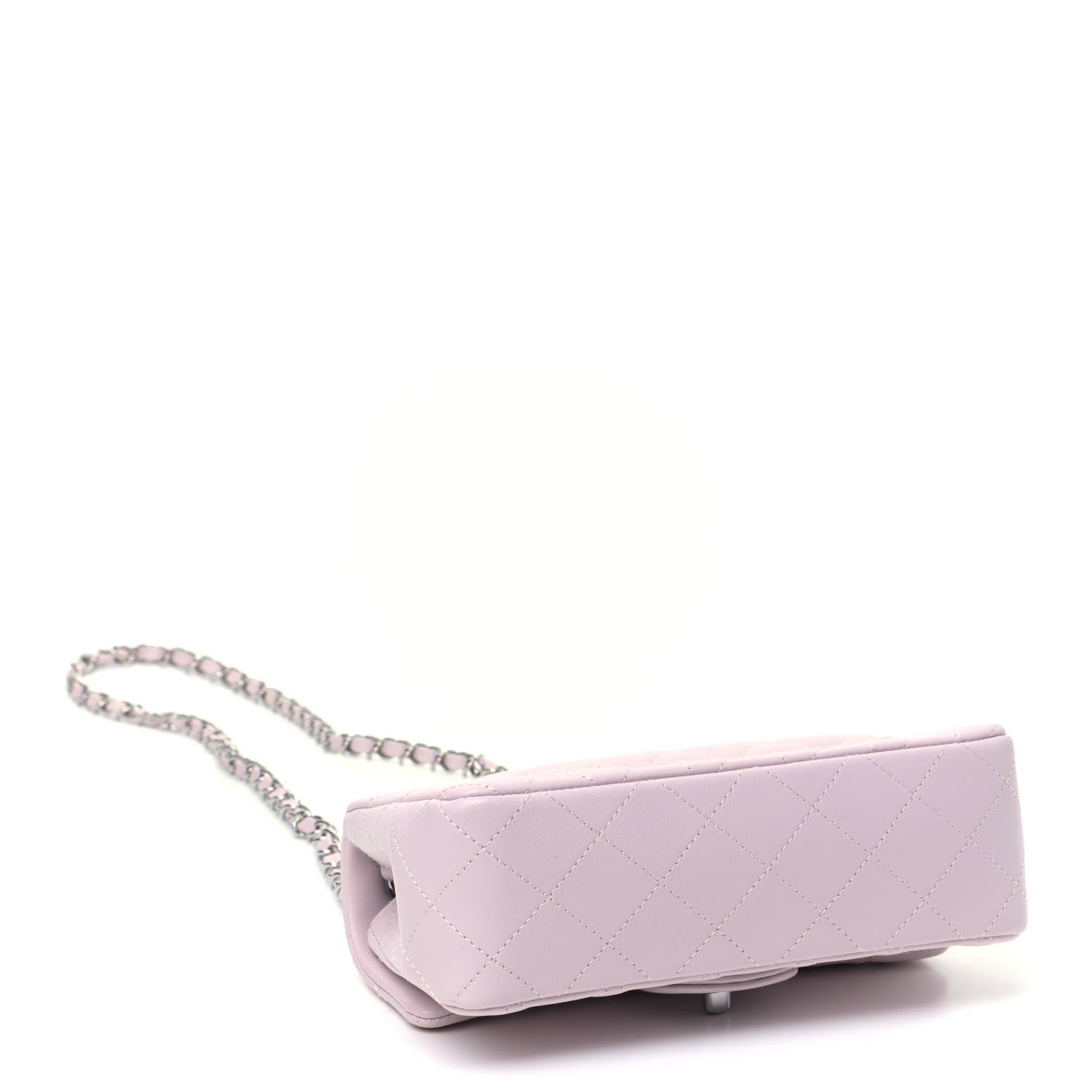 Chanel Lambskin Quilted Mini Rectangular Flap Light Purple 3 of 5
