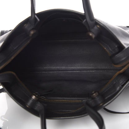 Balenciaga Veau Soyeux Perforated Blackout Hardware S City Black 7 of 9