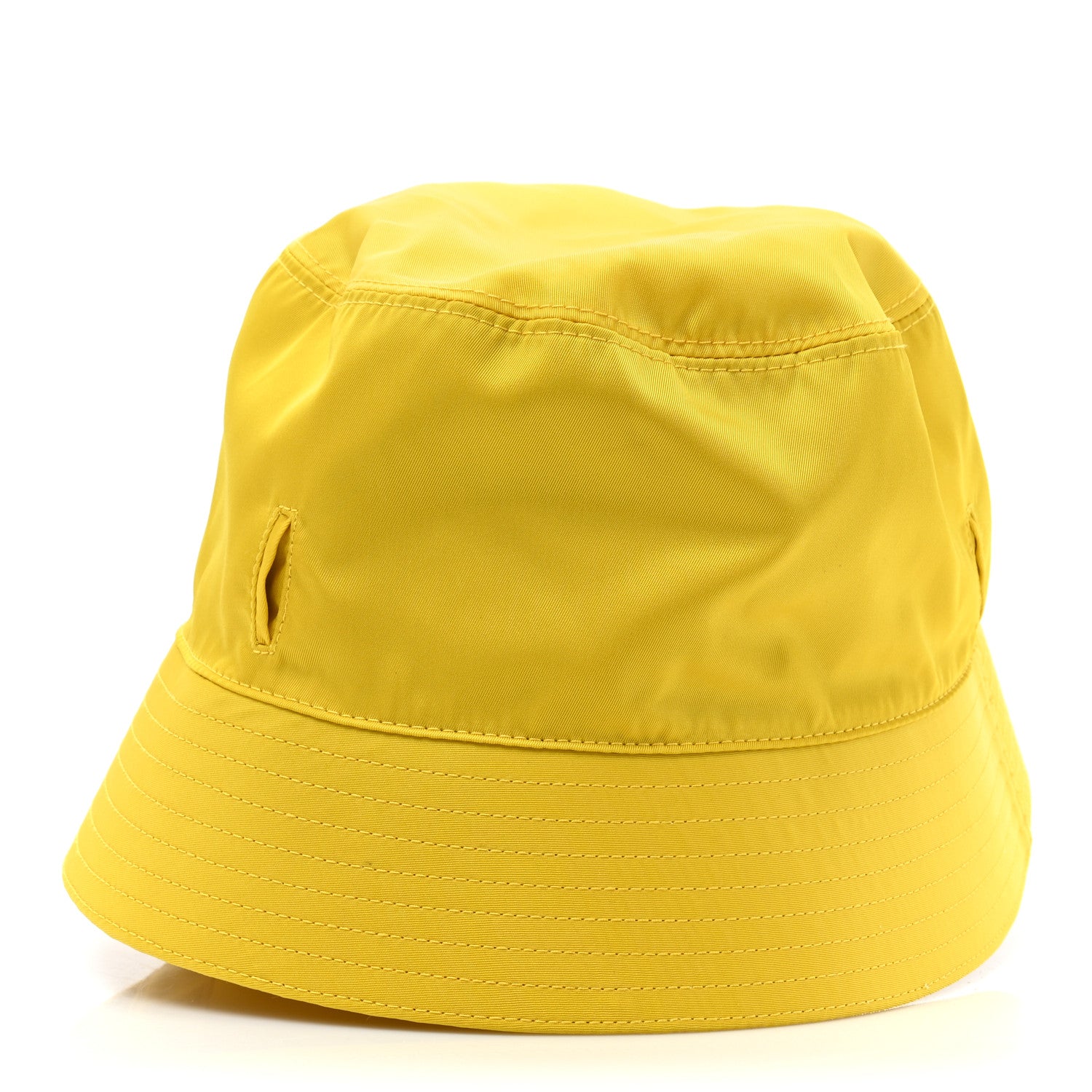Prada Re-Nylon Mens Multifunctional Bucket Hat XXL Giallo 1439138