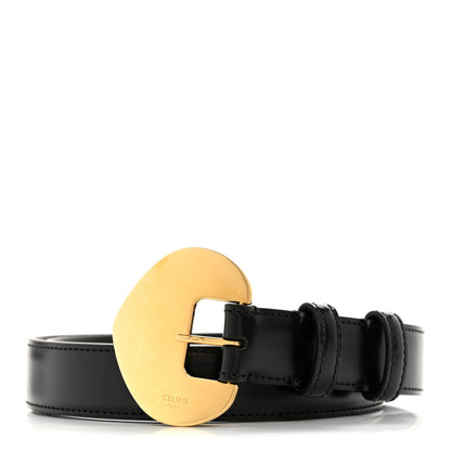 Celine Box Calfskin 25mm Cintura Belt 80 32 Black 1 of 7