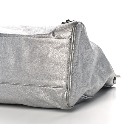 Balenciaga Metallic Agneau Classic Hardware Velo Gris Aluminum 9 of 13