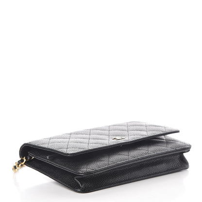 Chanel Caviar Quilted Wallet On Chain WOC Black 4 of 11