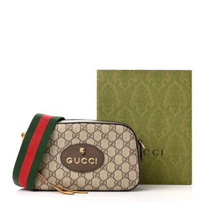 Gucci GG Supreme Monogram Web Neo Vintage Shoulder Bag Beige New Acero Crop 11 of 11