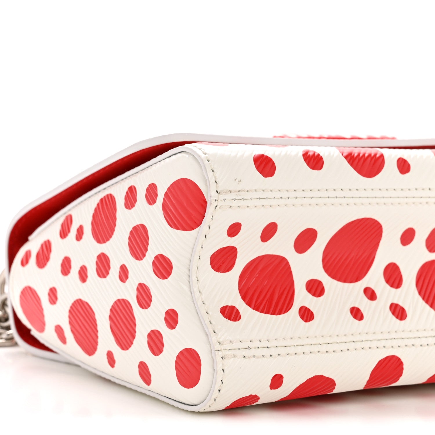 Louis Vuitton LV X YK Epi Infinity Dots Twist Shoulder Bag PM White Red 10 of 12