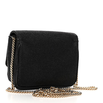 Jimmy Choo Lame Glitter Mini Ruby Chain Crossbody Black 2 of 10