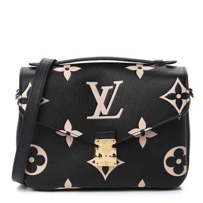 Louis Vuitton Empreinte Monogram Giant Pochette Metis Black Beige 1 of 9