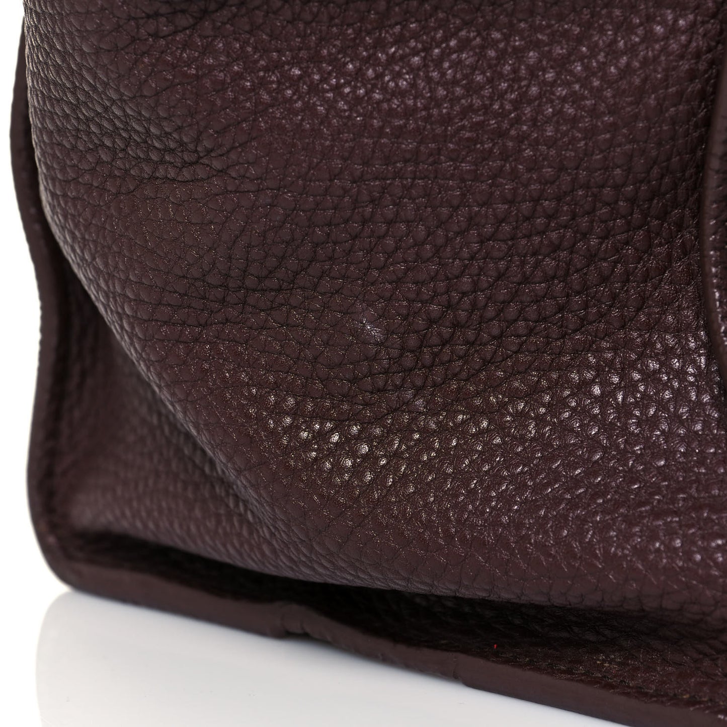 Pebbled Calfskin Mini Luggage Chocolate