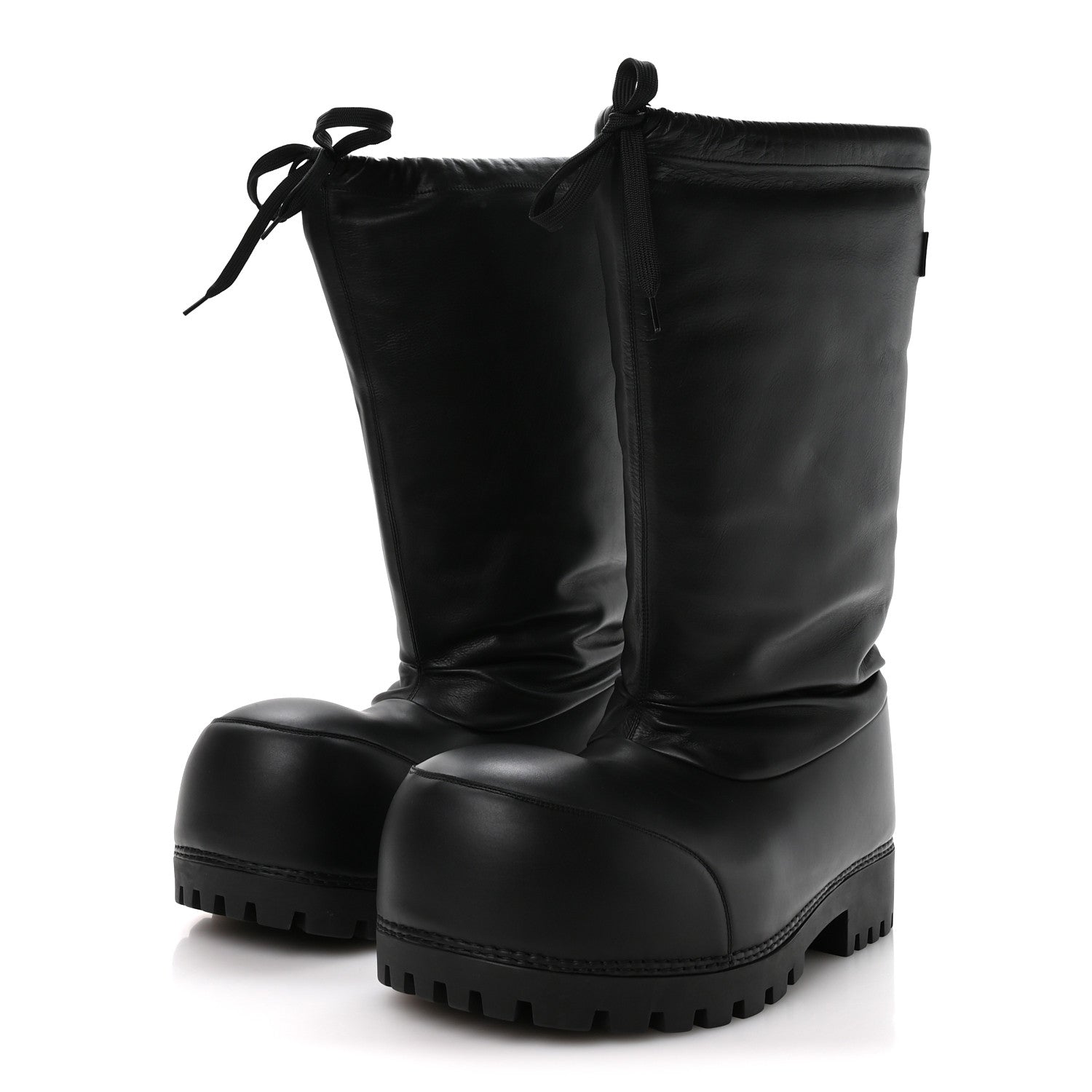 Balenciaga Shiny Super Soft Calfskin Mens Alaska High Boots 43-44