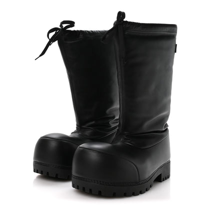 Balenciaga Shiny Super Soft Calfskin Mens Alaska High Boots 43-44 Black 4 of 7