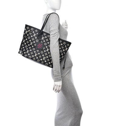 Louis Vuitton Empreinte Spring In The City Neverfull MM Black White Pink 2 of 10