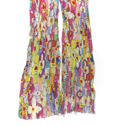 Louis Vuitton Cotton Murakami Cosmic Flower Scarf Multicolor 2 of 5