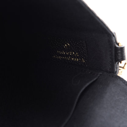 Louis Vuitton Empreinte Pochette Felicie Chain Wallet Black 7 of 9