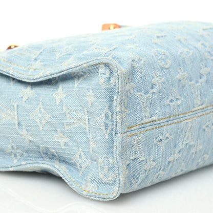 Louis Vuitton Monogram Washed Denim Let Go PM Sky Blue 9 of 11