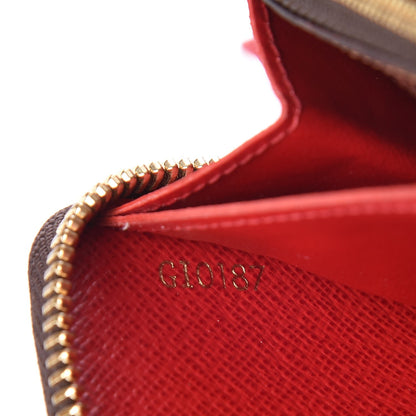 Louis Vuitton Damier Ebene Clemence Wallet Cherry 7 of 7
