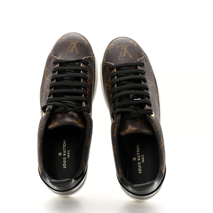 Louis Vuitton Patent Monogram Frontrow Sneakers 38 5 of 10