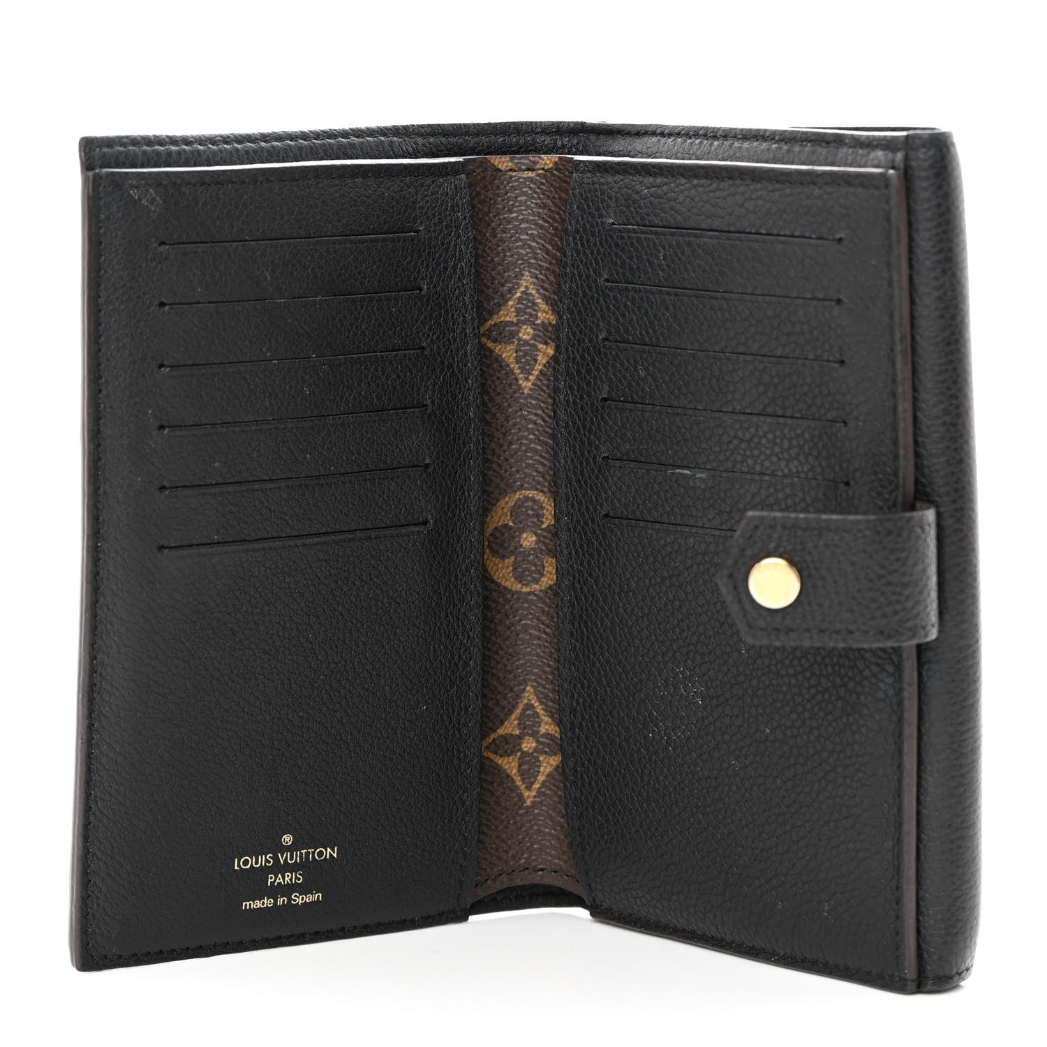 Louis Vuitton Monogram Pallas Compact Wallet Black 6 of 14