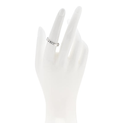Cartier Platinum Diamond 3mm C De Cartier Wedding Band Ring 55 7.25 2 of 4