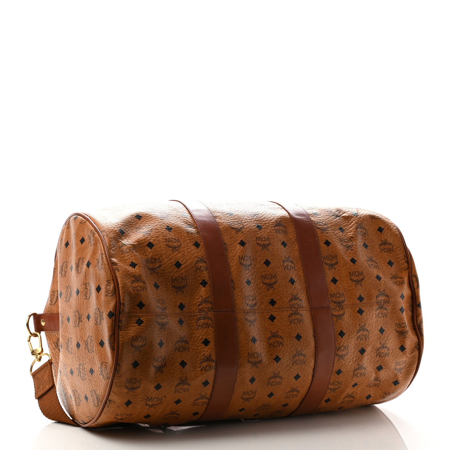 MCM Visetos Weekender Duffle Bag Cognac 3 of 11