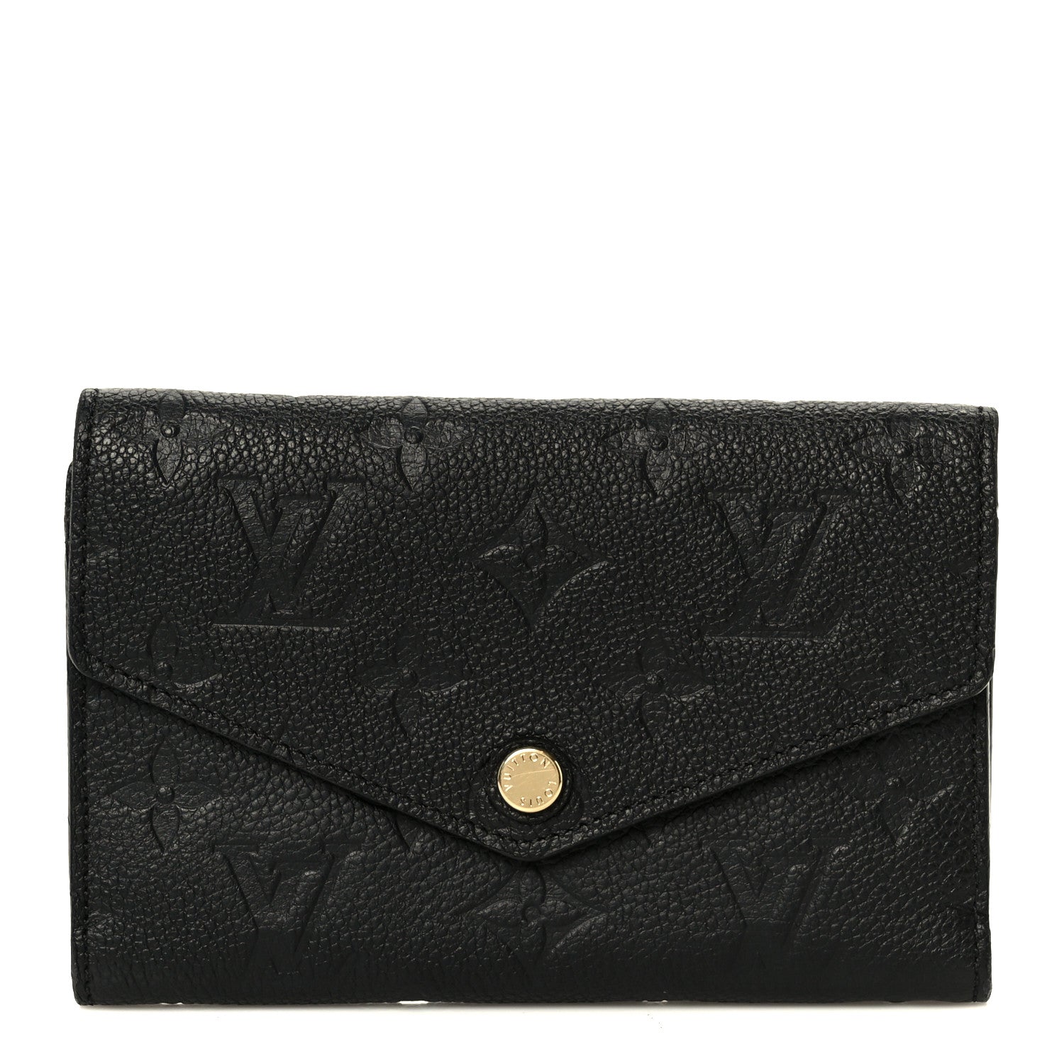 Louis Vuitton Empreinte Compact Curieuse Wallet Black 1 of 9