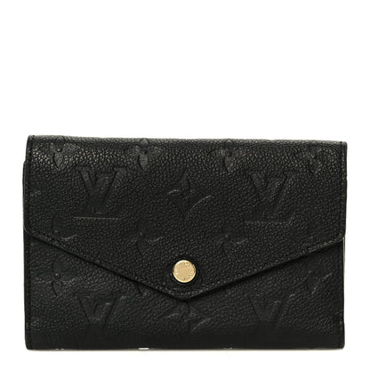 Louis Vuitton Empreinte Compact Curieuse Wallet Black 1 of 9