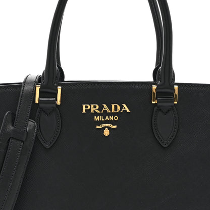 Prada Saffiano Soft Calfskin Large Tote Black 8 of 13