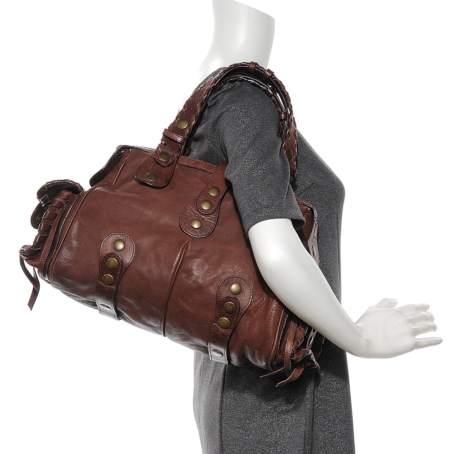 Calfskin Large Silverado Frame Bag Chocolate