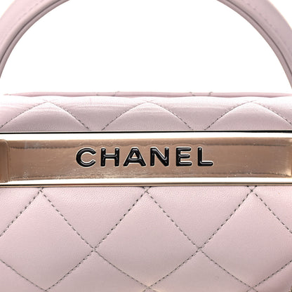 Chanel Lambskin Quilted Small Trendy CC Flap Dual Handle Bag Lilac 9 of 12