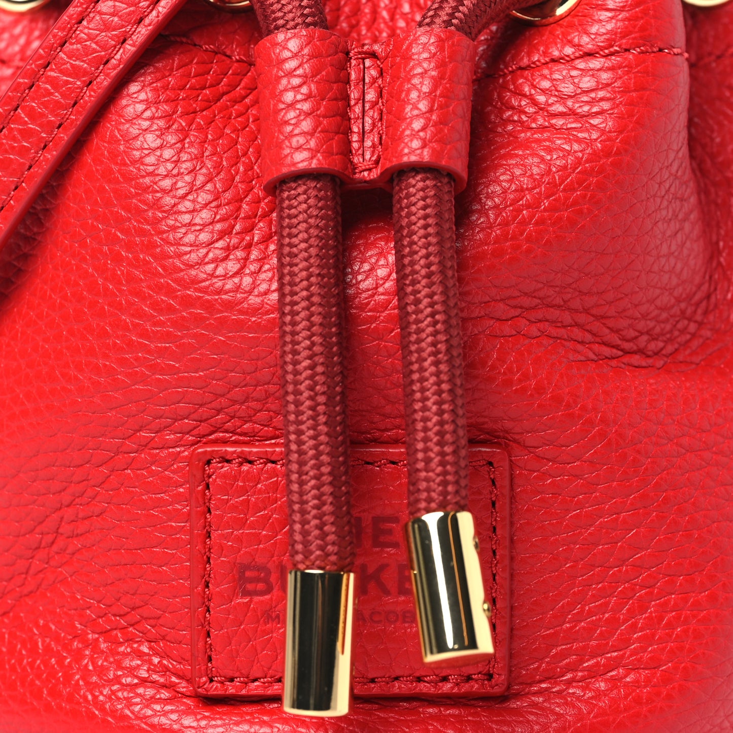 Grained Calfskin The Mini Bucket Bag True Red