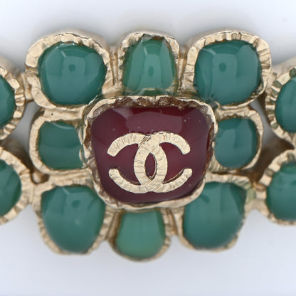 Chanel Resin Gripoix CC Cuff White 5 of 8