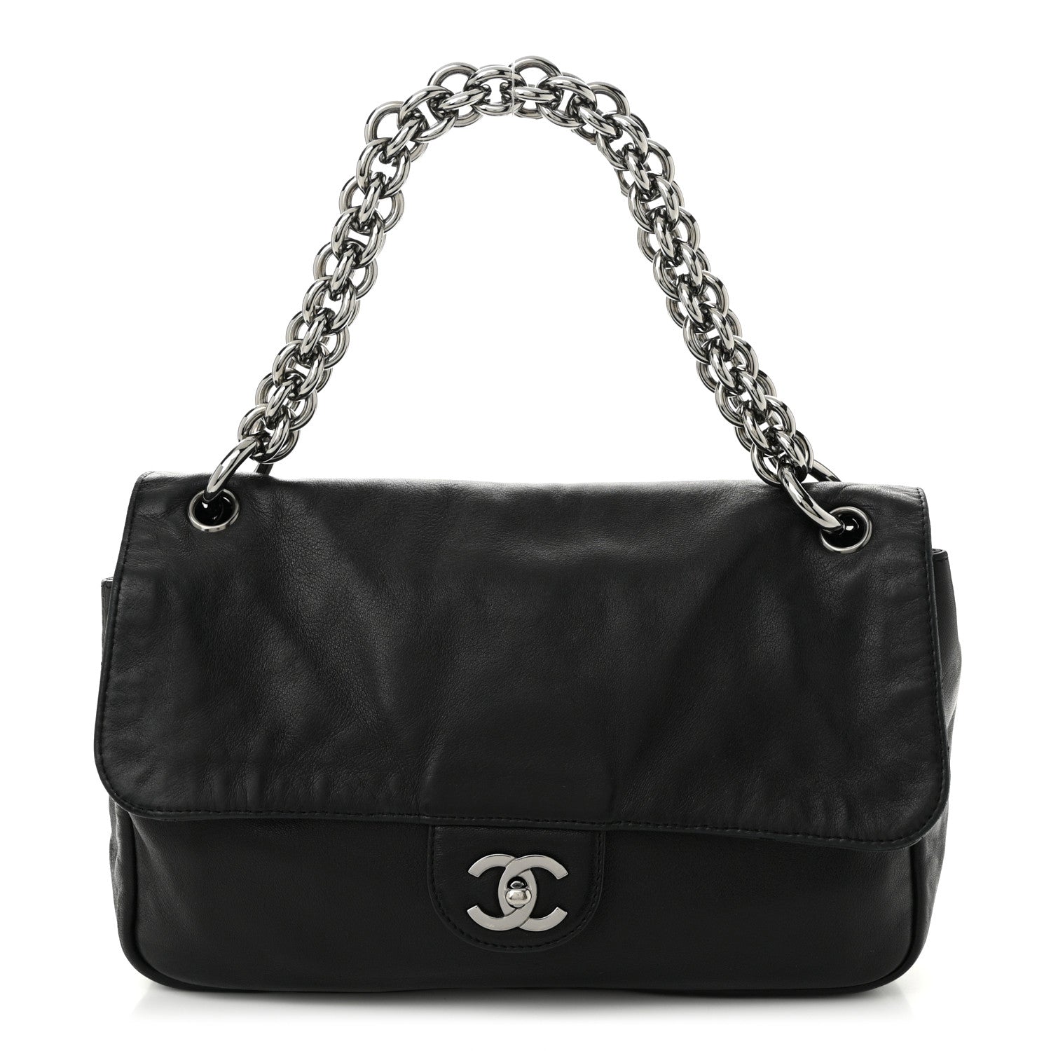 Chanel Lambskin Medium Soft and Chain Flap Black 1 of 11