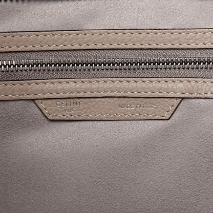 Celine Drummed Calfskin Mini Luggage Dune 7 of 14