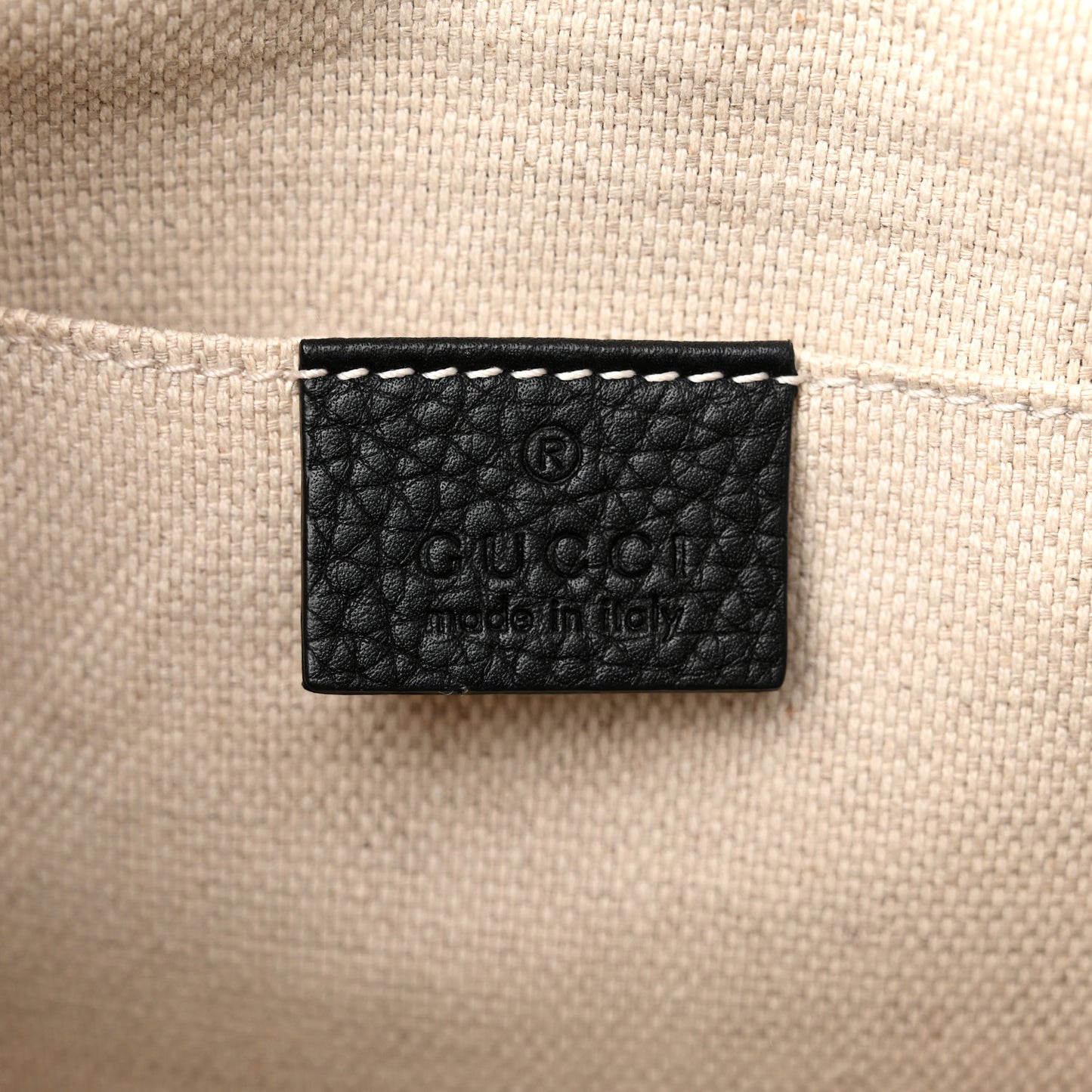 Pebbled Calfskin Small Soho Disco Bag Black