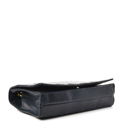 Chanel Lambskin Quilted CC Small Single Flap Navy 4 of 9