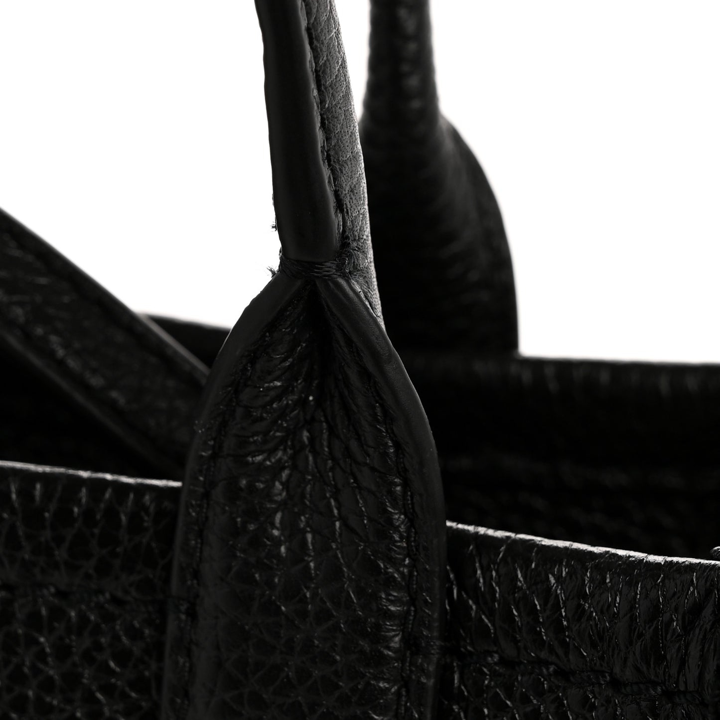 Grained Calfskin Crossbody The Tote Bag Black