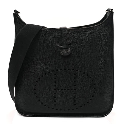 Hermes Taurillon Clemence Evelyne GM Black 1 of 12