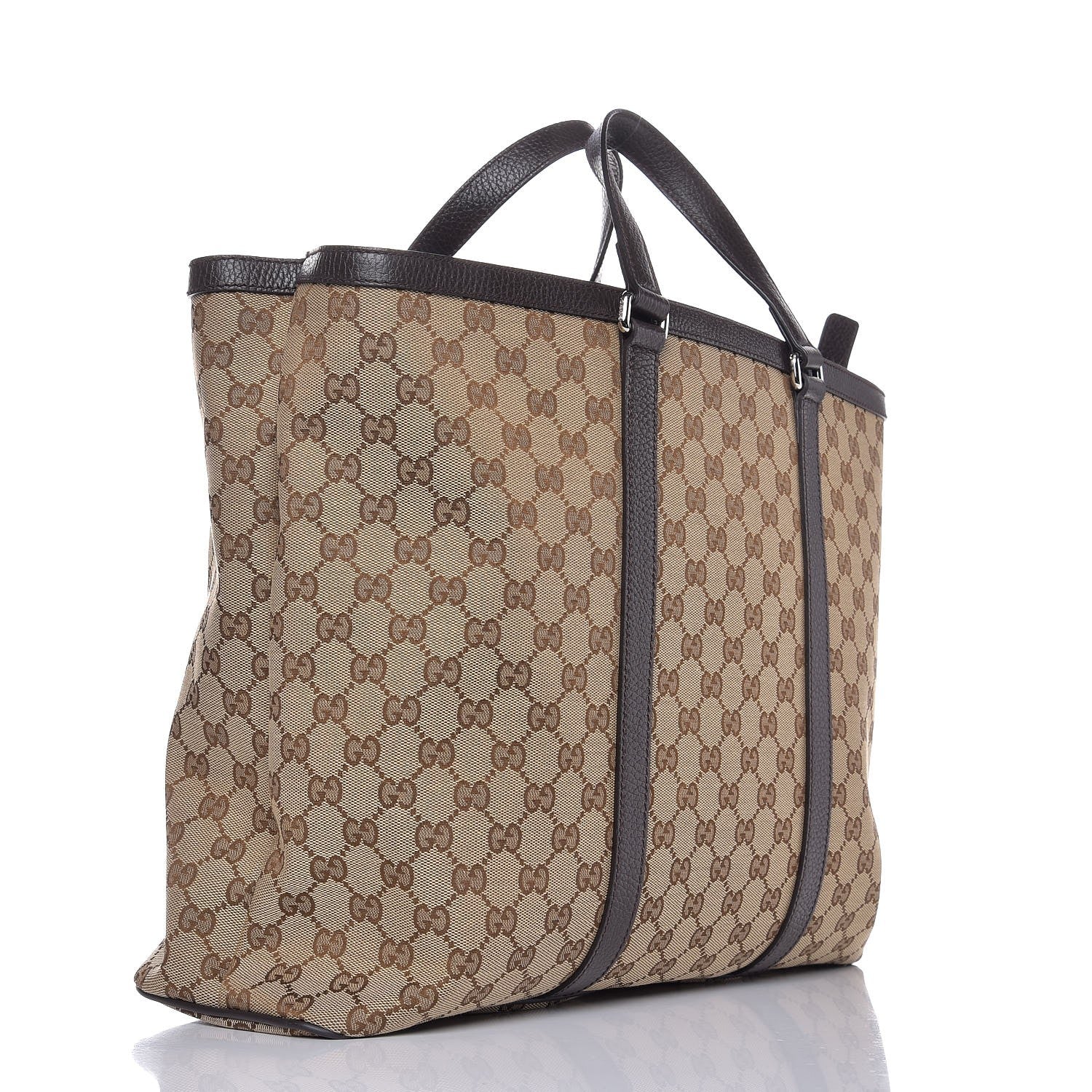 Gucci GG Monogram Large Joy Tote Bag Dark Brown 3 of 7