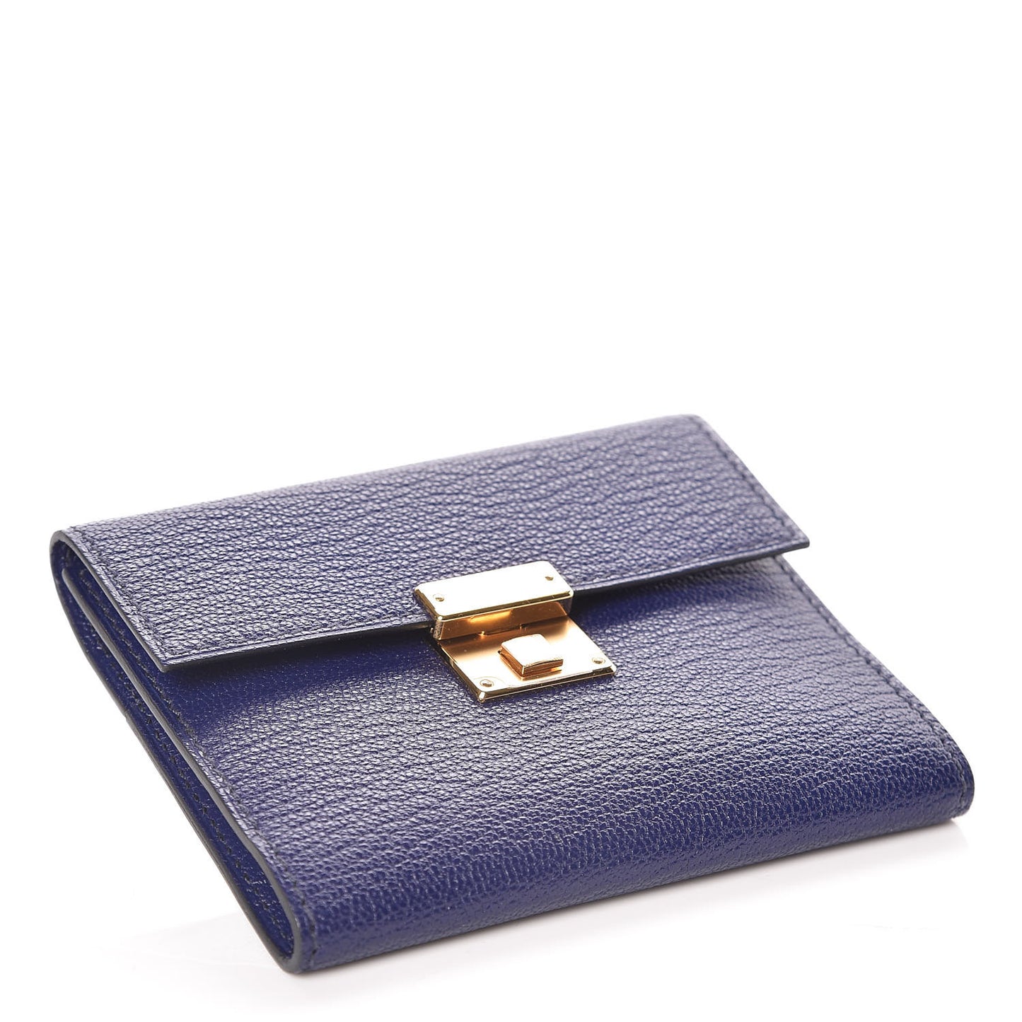 Chevre Mysore Mini Clic Card Holder Bleu Encre