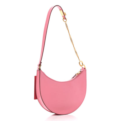 Valentino Garavani Grainy Calfskin Mini Vlogo Hobo Bag Flamingo Pink 2 of 7