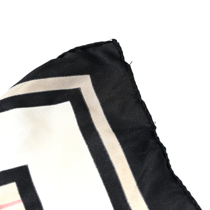 Burberry Silk Vintage Check Icon Stripe TB Monogram Print Scarf Archive Beige 4 of 5